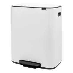 Cubo de pedal Bo 2x30 L, White