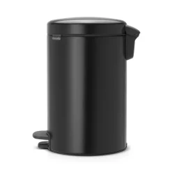 Cubo de pedal newIcon 12L, matt black (negro)