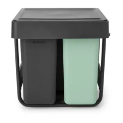 Cubos integrado Sort&Go, 10+10+20 L, Gris oscuro