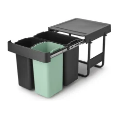 Cubos integrado Sort&Go, 10+10+20 L, Gris oscuro