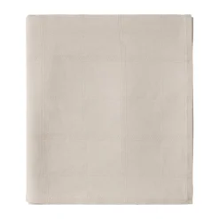 Cubrecama Checked Jacquard 260x240 cm, Light beige