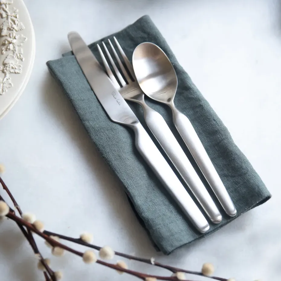Cuchara de mesa Bergen mate, acero inoxidable