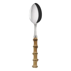 Cuchara de mesa Panda, acero inoxidable-bambú