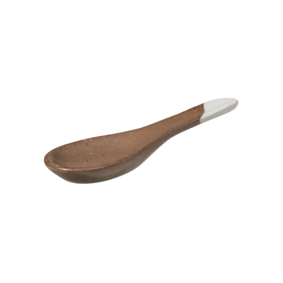 Cucharilla de té Eli 9,2 cm, Caramel brown