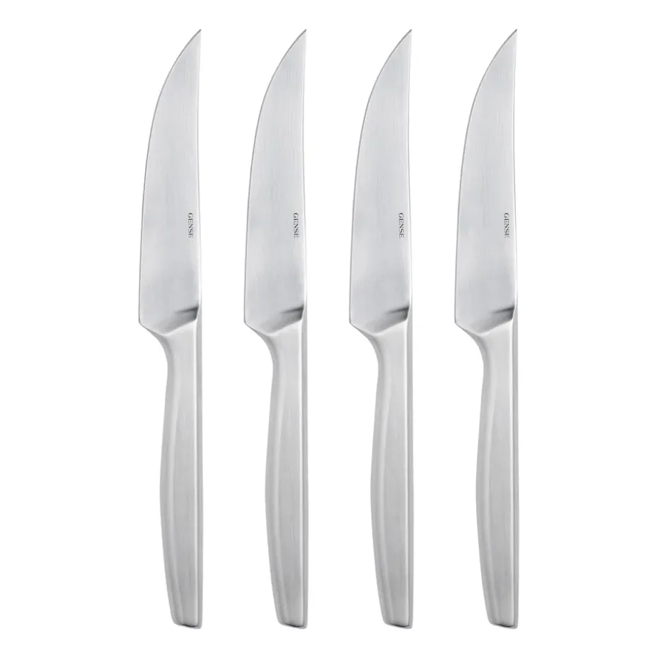 Cuchillo de carne Norm 4 unidades, Acero inoxidable mate