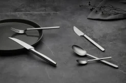 Cuchillo de carne Norm 4 unidades, Acero inoxidable mate
