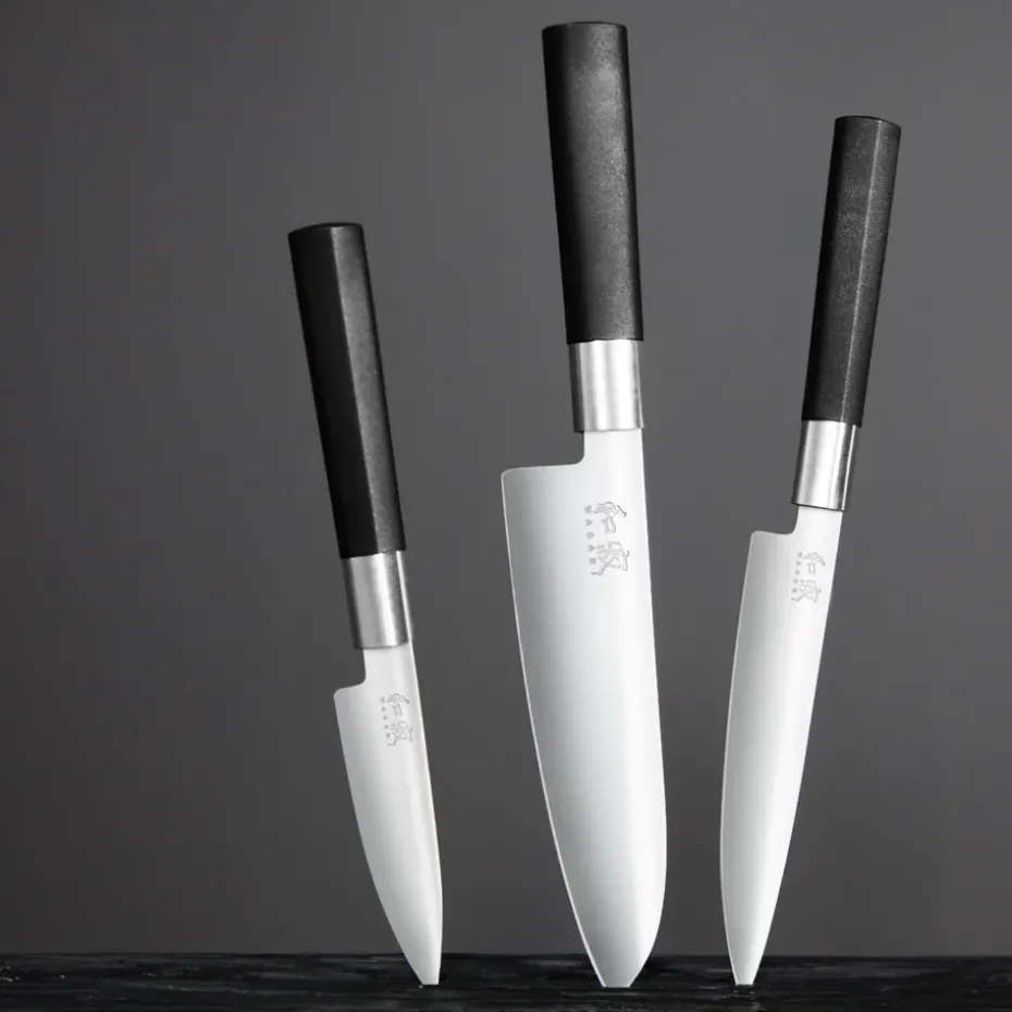 Cuchillo de chef Kai Wasabi Black, 15 cm