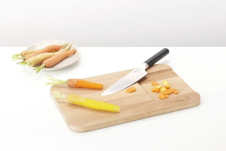 Cuchillo de chef Profile 34 cm, negro-acero inoxidable