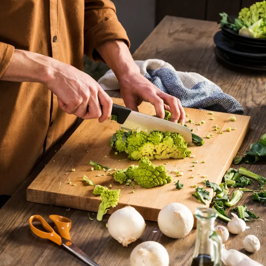 Cuchillo de chef santoku Hard Edge 16 cm, acero inoxidable