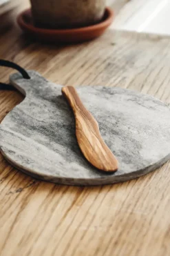 Cuchillo de mantequilla Heirol madera de olivo, 17,5 cm