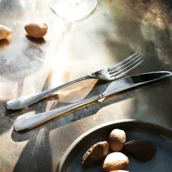Cuchillo de mesa Sandstone brillante, acero inoxidable