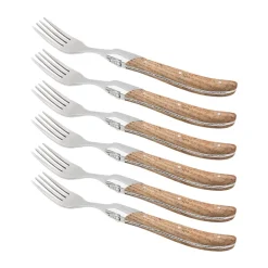 Cuchillo de parrilla Laguiole By Hâws, pack de 6, Roble