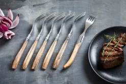 Cuchillo de parrilla Laguiole By Hâws, pack de 6, Oliva