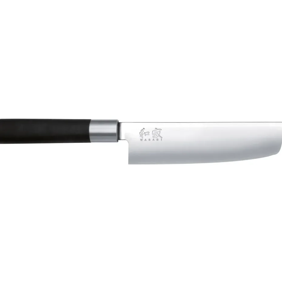 Cuchillo nakiri Kai Wasabi Black, 16,5 cm