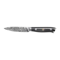 Cuchillo para hierbas Damascus By Hâws 20 cm, Negro-acero inoxidable