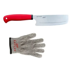 Cuchillo para niños y guante resistente a cortes Satake Kids, 2 piezas