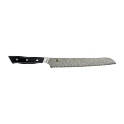 Cuchillo para pan 24 cm, Hibana 800DP, Damasco-negro