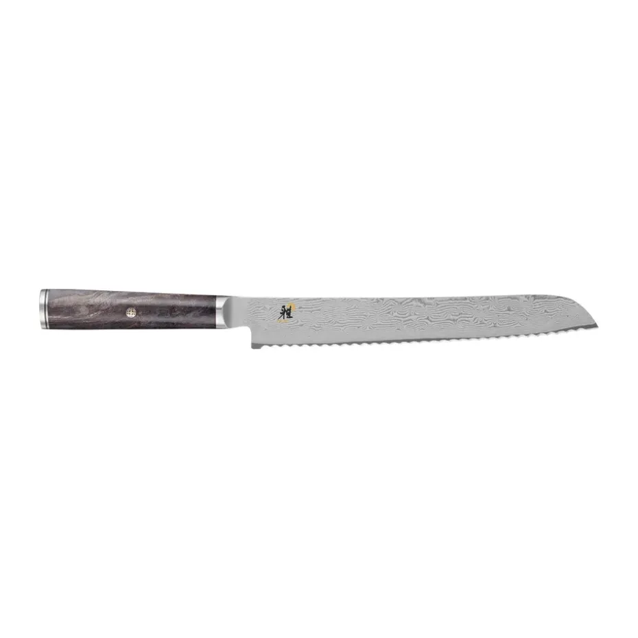 Cuchillo para pan 23 cm, Miyabi Black 5000MCD 67, Damasco-arce negro