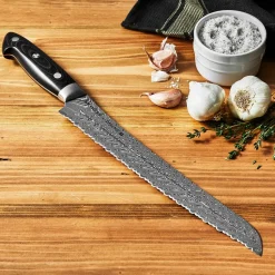 Cuchillo para pan Zwilling Kramer euro stainless 26 cm, Acero damasco-negro