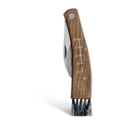 Cuchillo para setas con funda, Roble