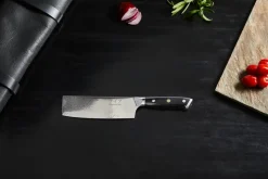 Cuchillo para verduras Damascus By Hâws 30 cm, Negro-acero inoxidable
