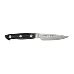 Cuchillo pelador Zwilling Kramer euro stainless 9 cm, Acero damasco-negro