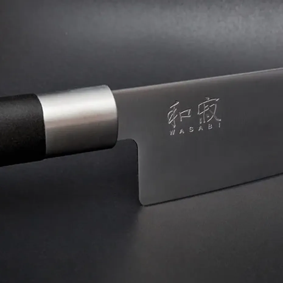Cuchillo santoku Kai Wasabi Black, 16,5 cm