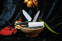 Cuchillo santoku Kyocera FK de cerámica, 16 cm