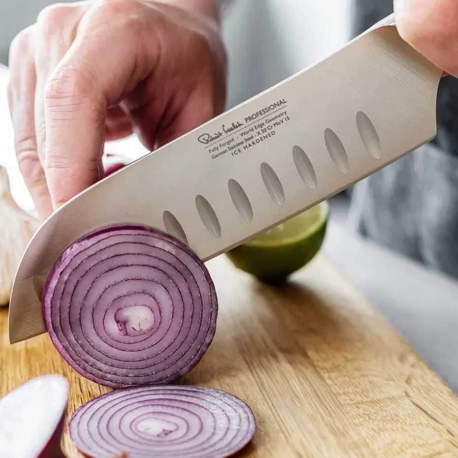 Cuchillo santoku Robert Welch professional 14 cm, Acero inoxidable