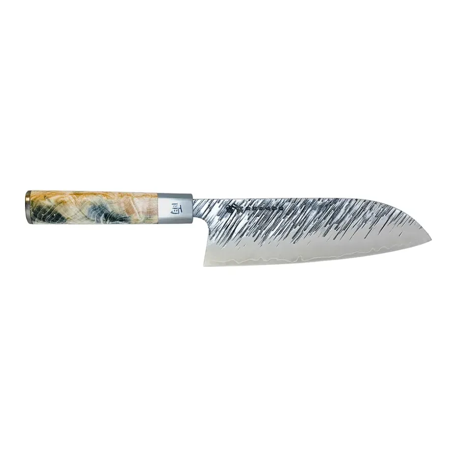 Cuchillo santoku Satake Ame, 18 cm