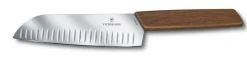 Cuchillo santoku Swiss Modern 17 cm, Marrón