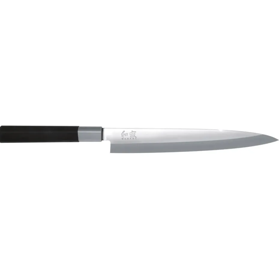 Cuchillo sashimi y yanagiba Kai Wasabi Black, 21 cm