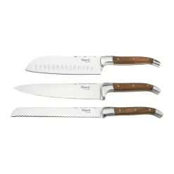 Cuchillos de chef Laguiole By Hâws, 3 piezas, Oliva