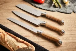 Cuchillos de chef Laguiole By Hâws, 3 piezas, Oliva