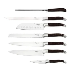 Cuchillos de chef Laguiole By Hâws, 7 piezas, Wengué