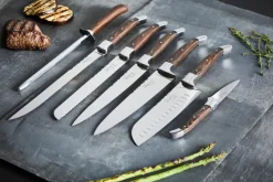 Cuchillos de chef Laguiole By Hâws, 7 piezas, Wengué