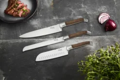 Cuchillos de chef Laguiole By Hâws, 3 piezas, Roble