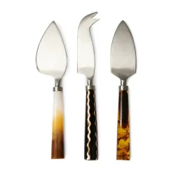 Cuchillos para queso HK Living 3 piezas, Havana
