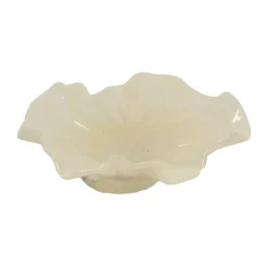 Cuenco Loa con base 22 cm, Vainilla