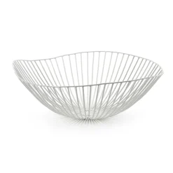 Cuenco para fruta Cesira 39 cm, blanco