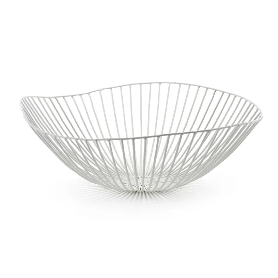 Cuenco para fruta Cesira 39 cm, blanco