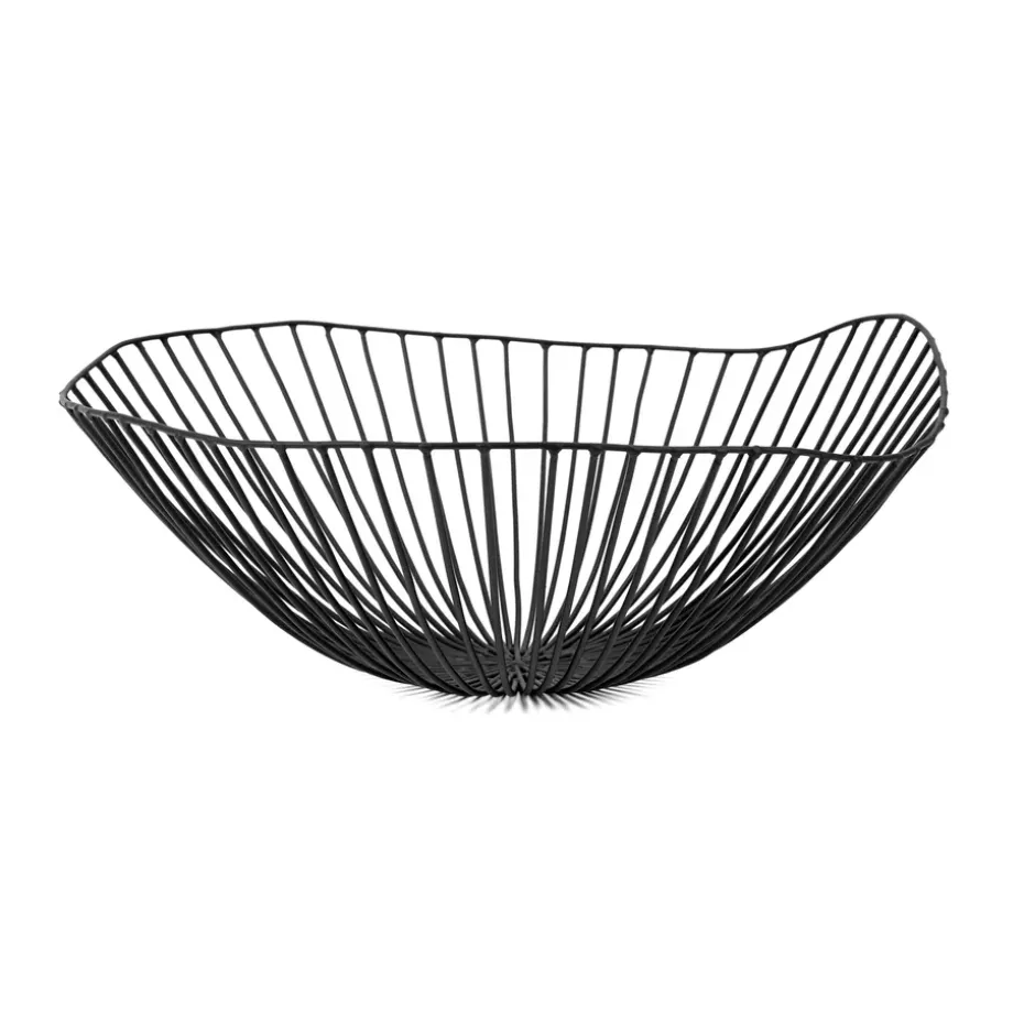 Cuenco para fruta Cesira 39 cm, negro