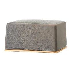 Cuenco para mantequilla Kendra gres, gris