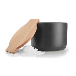 Cuenco salero con tapa Nordic Kitchen, negro