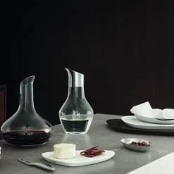 Decantador de vino con plato Sky, 0,75 l