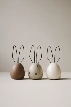 Decoración de Pascua Liebre H18 cm, Beige dot