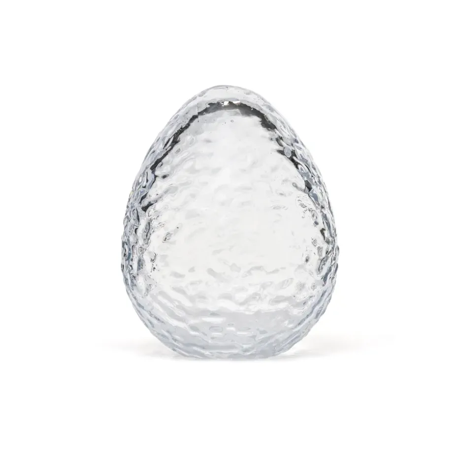 Decoración Gry huevo 12 cm, Clear