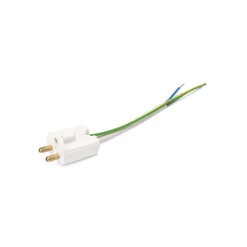 Enchufe de techo con tierra, blanco