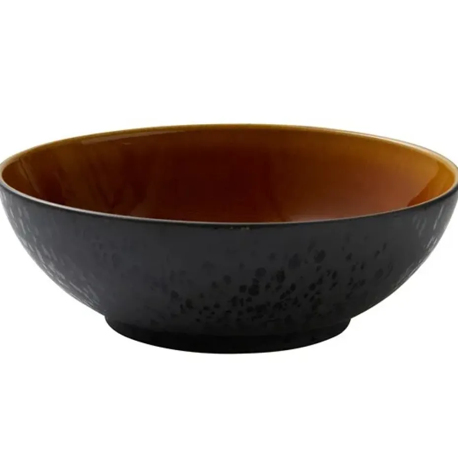 Ensaladera Bitz Ø30 cm, negro-ámbar