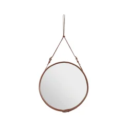 Espejo Adnet Rund, Brown, large